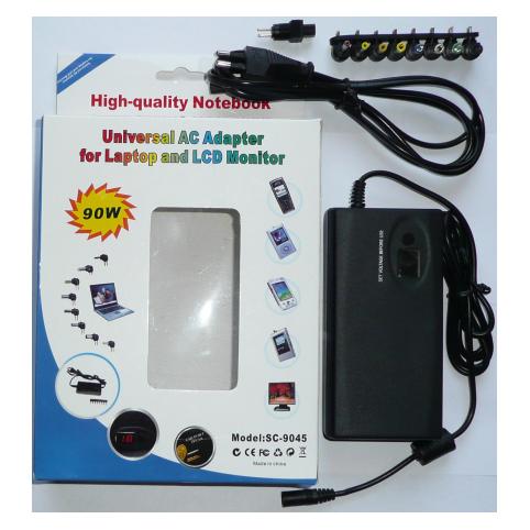 Chargeur Ordinateur Portable Universel Adaptateur 90W Affichage Digital de la Tension
