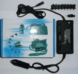 Adapters Laptop Universal <br><b>Adaptateur Universel 80W pour ordinateur portable</b><br>
Il permet d'alimenter l'ordinateur et de recharger la batterie en m�me temps sur une prise allume cigare.
<br><br>Avec ses 8 embouts, il se branche sur tout les mod�les d'ordinateur portable.
