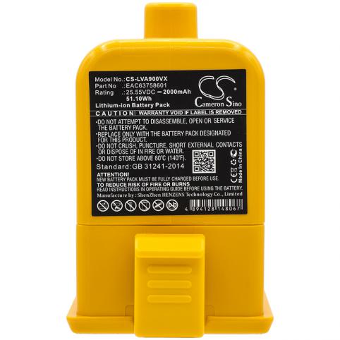 Batterie aspirateur lg cord zero a9+