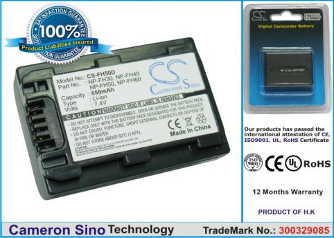 Batterie camescope sony dcr dvd109e