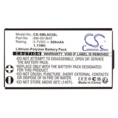Batterie casque sans fil simolio sm 823d pro