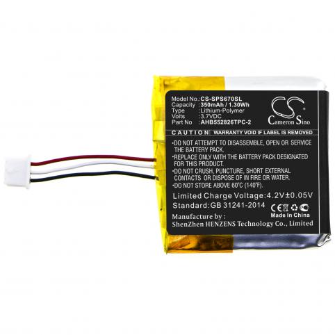 Batterie casque sans fil sennheiser gsp 500