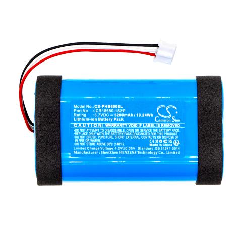 Batterie  philips icr18650 1s2p