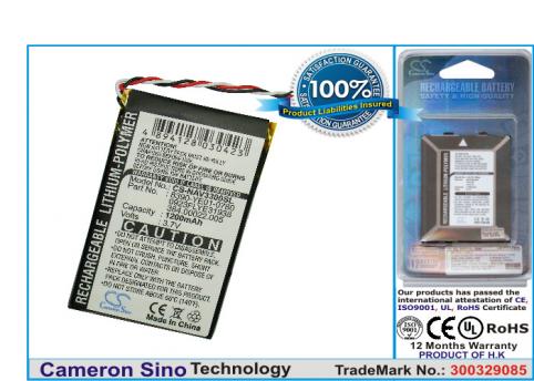 Batterie  navigon navigon 3300, 3310, 3310 maxe, 4310, 4310 maxe