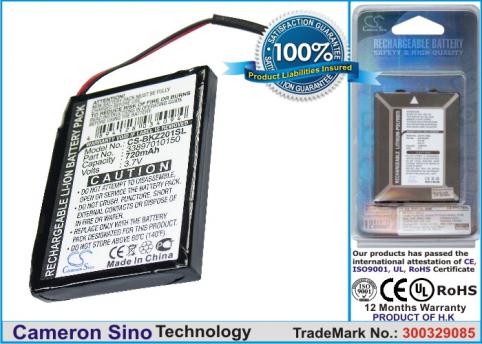 Batterie  becker becker traffic assist z200, traffic assist z201, traffic assist