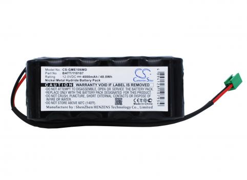 Batterie medical ge eagle monitor 1009