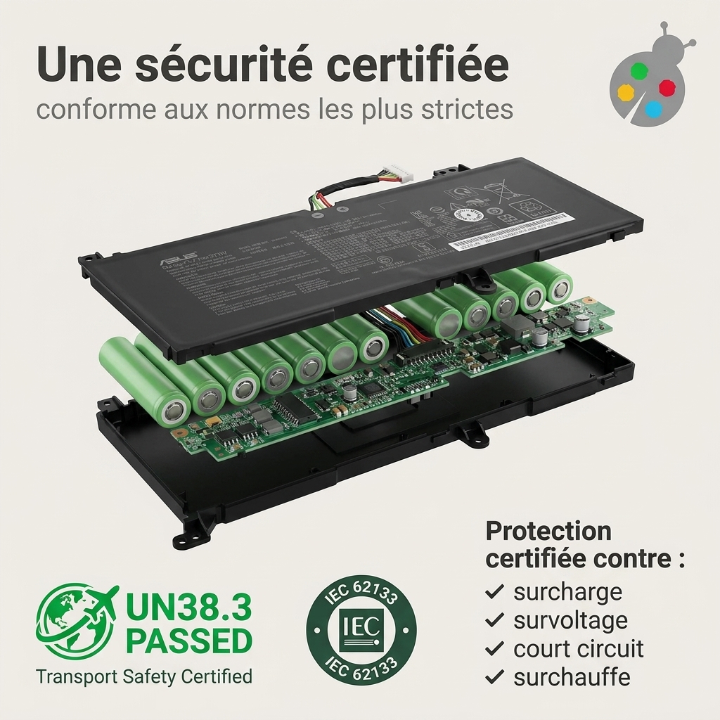 Batterie ordinateur portable asus r515da