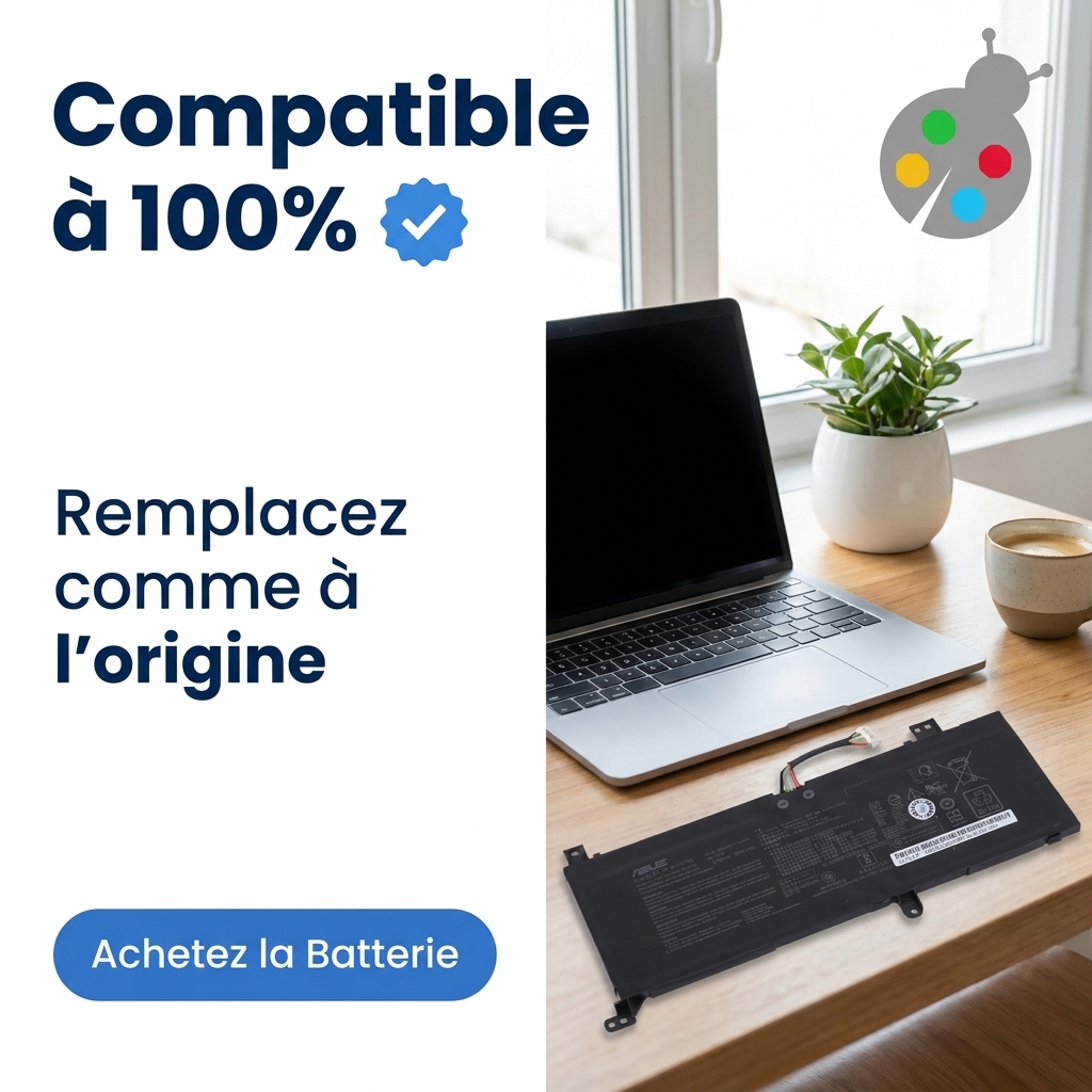 Batterie ordinateur portable asus r515da