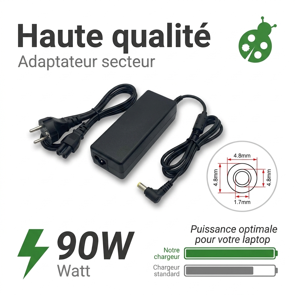Chargeur ordinateur portable hp  6800s