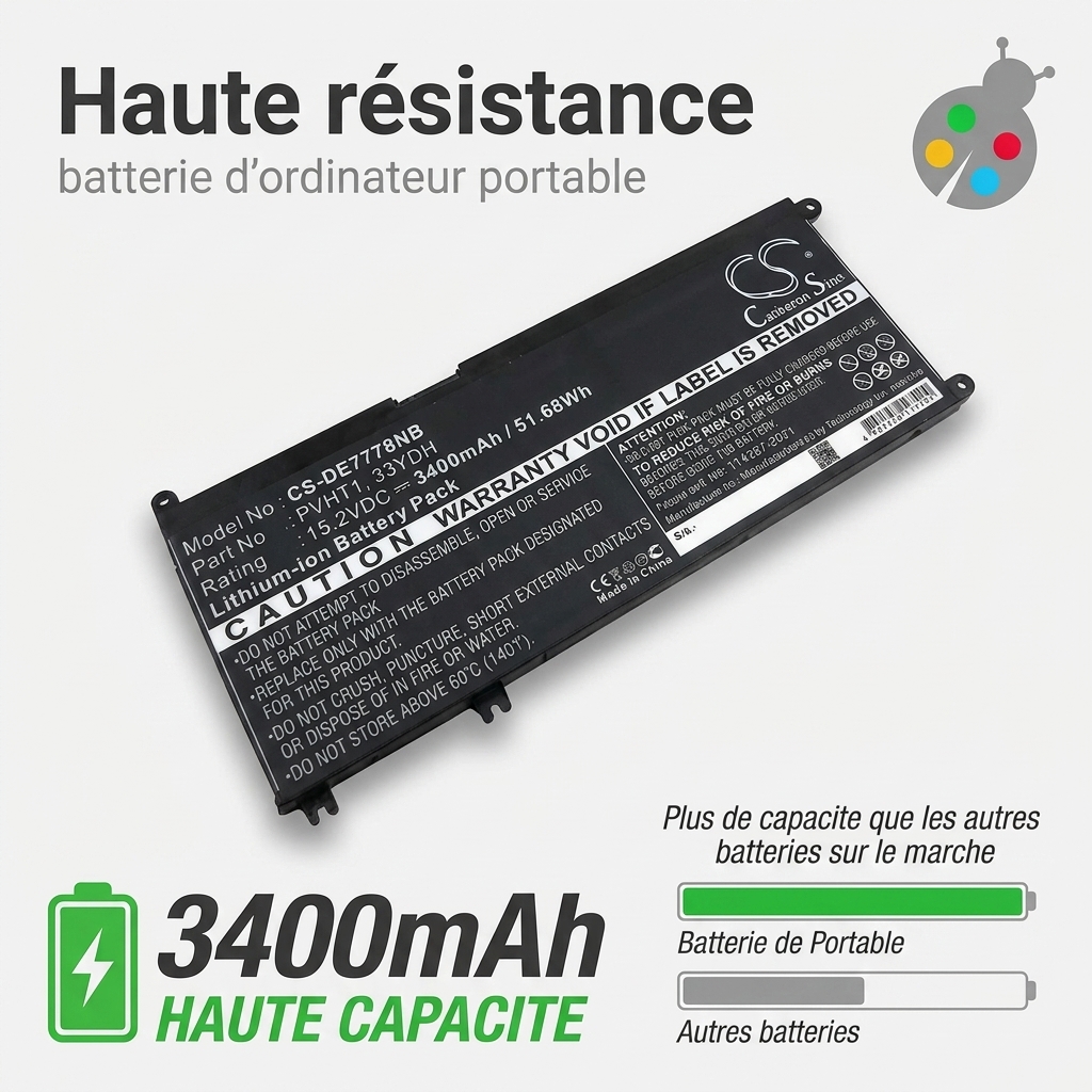 Batterie ordinateur portable dell vostro 7580
