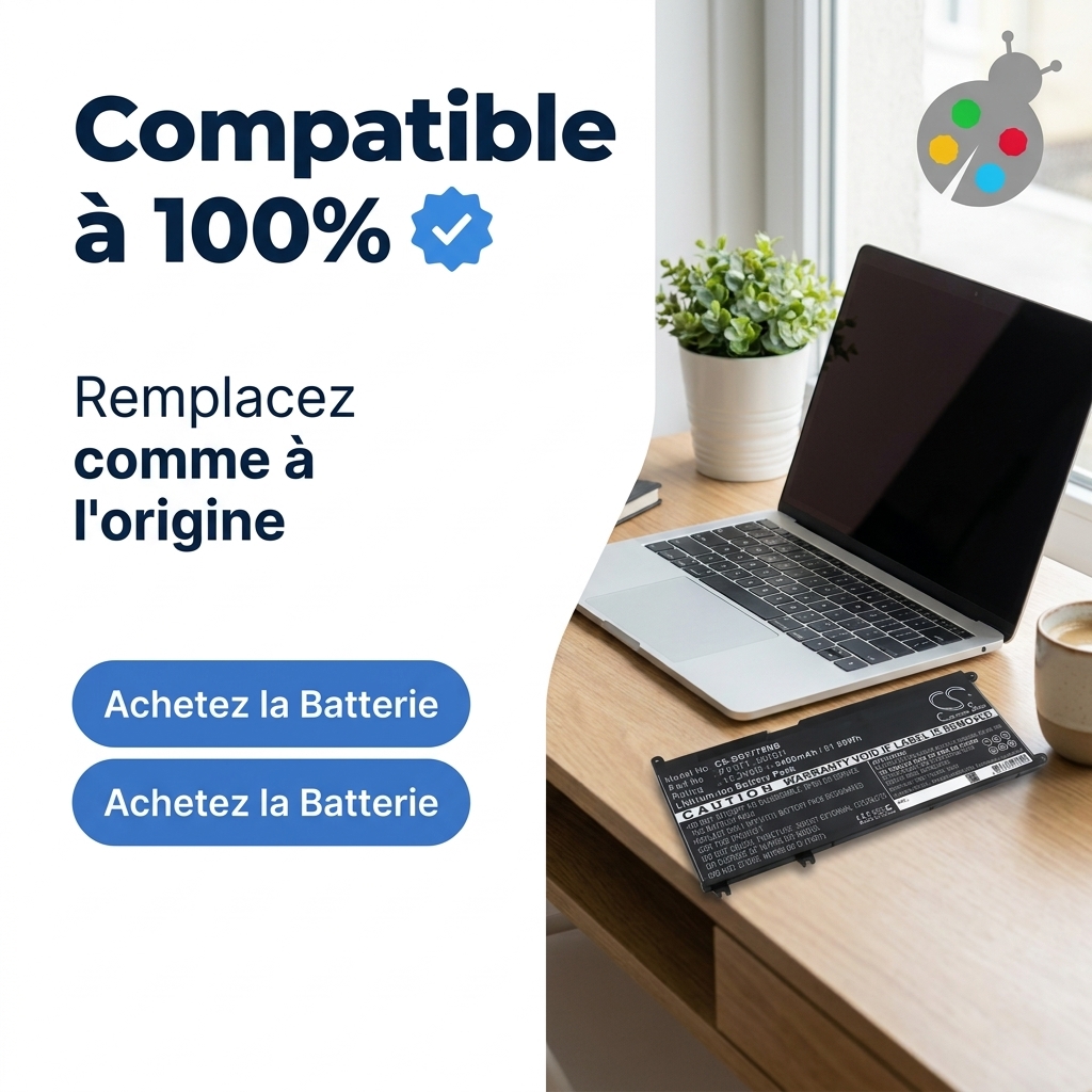 Batterie ordinateur portable dell vostro 7580