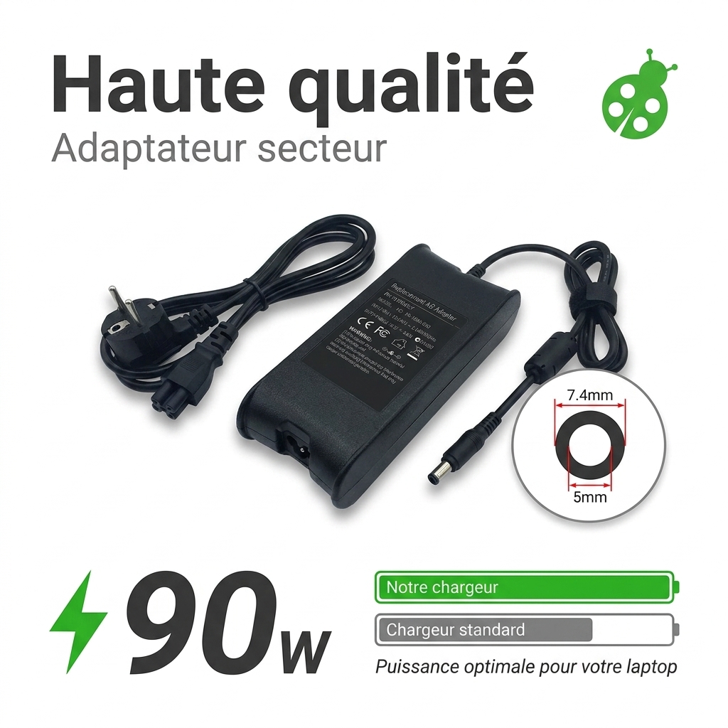 Chargeur ordinateur portable dell latitude 5590 5t64t