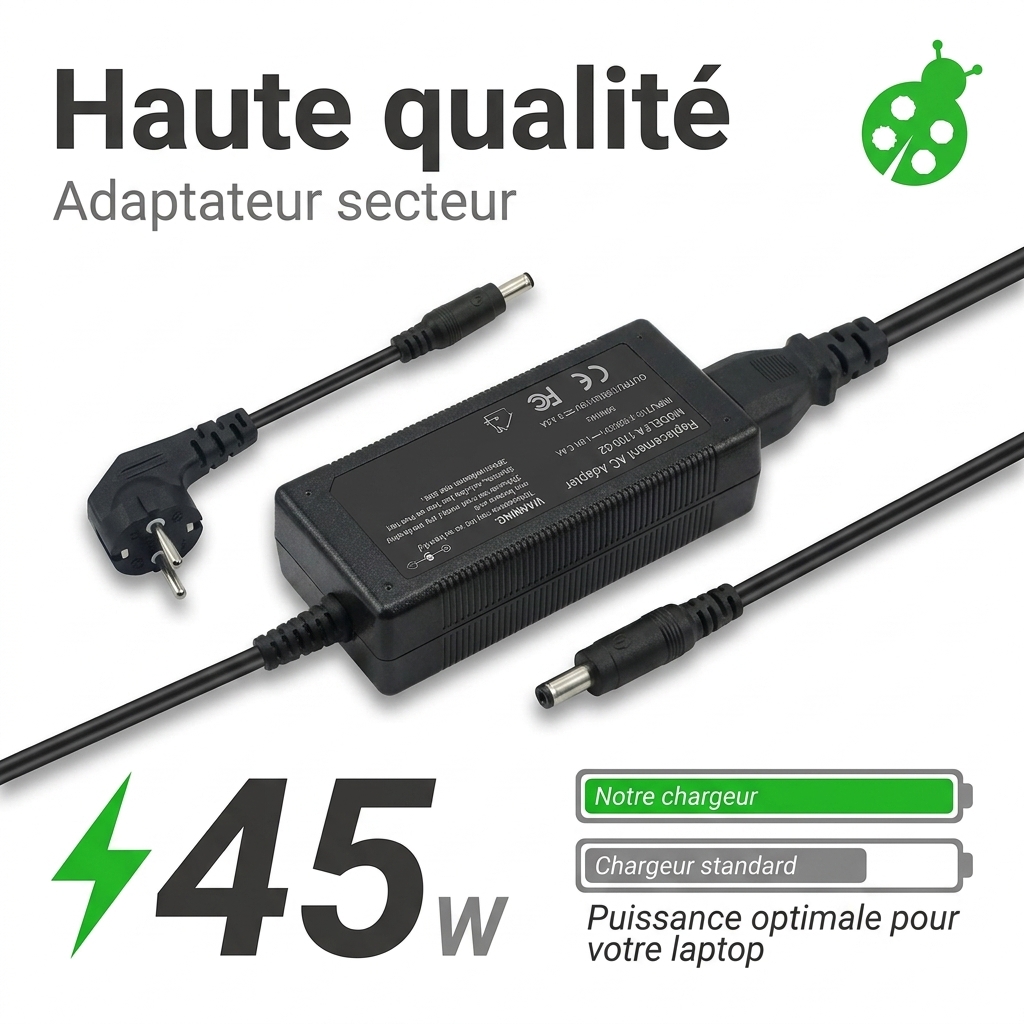 Chargeur ordinateur portable asus vivobook s15 s501qa