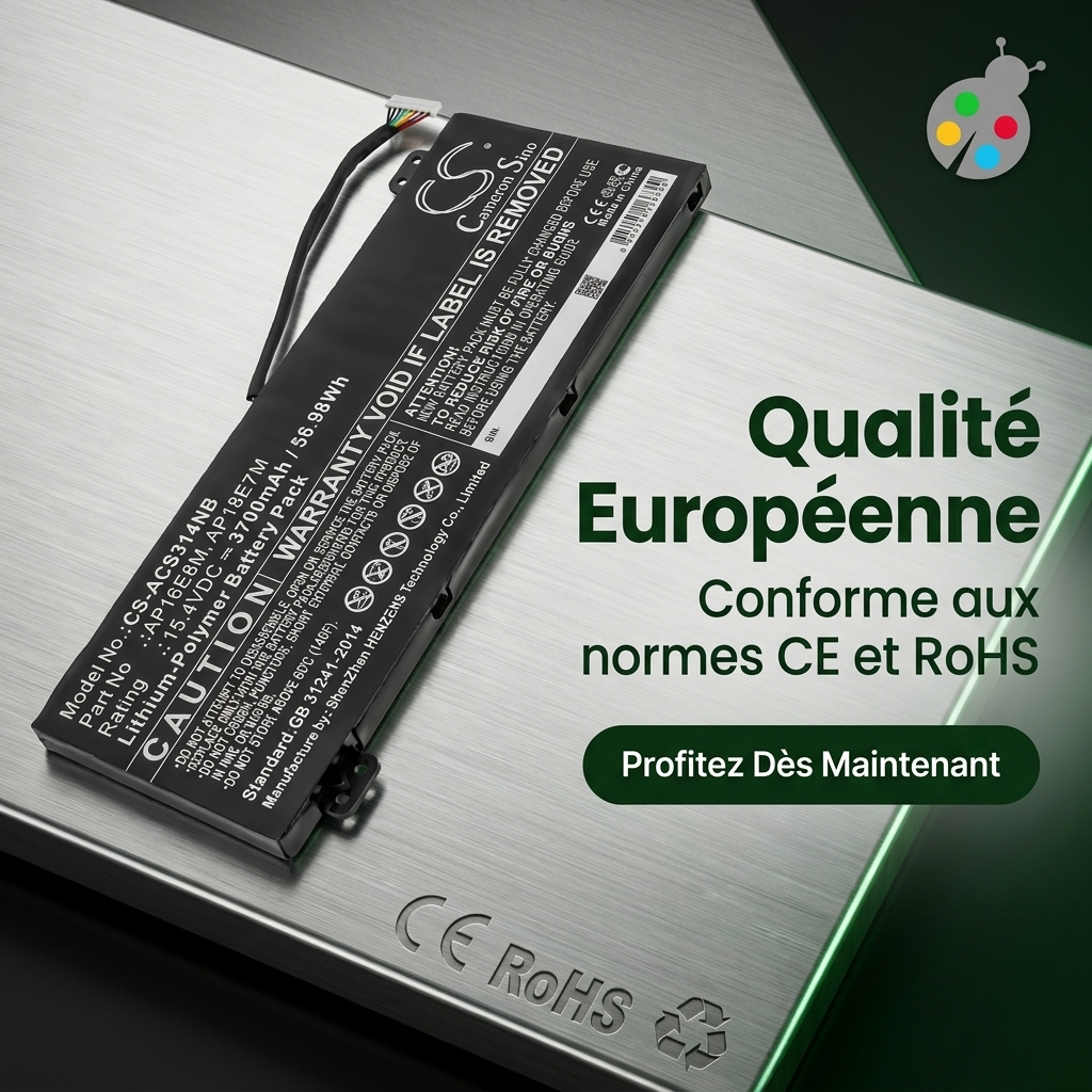 Batterie ordinateur portable acer conceptd 3 cn315 71p 74ac