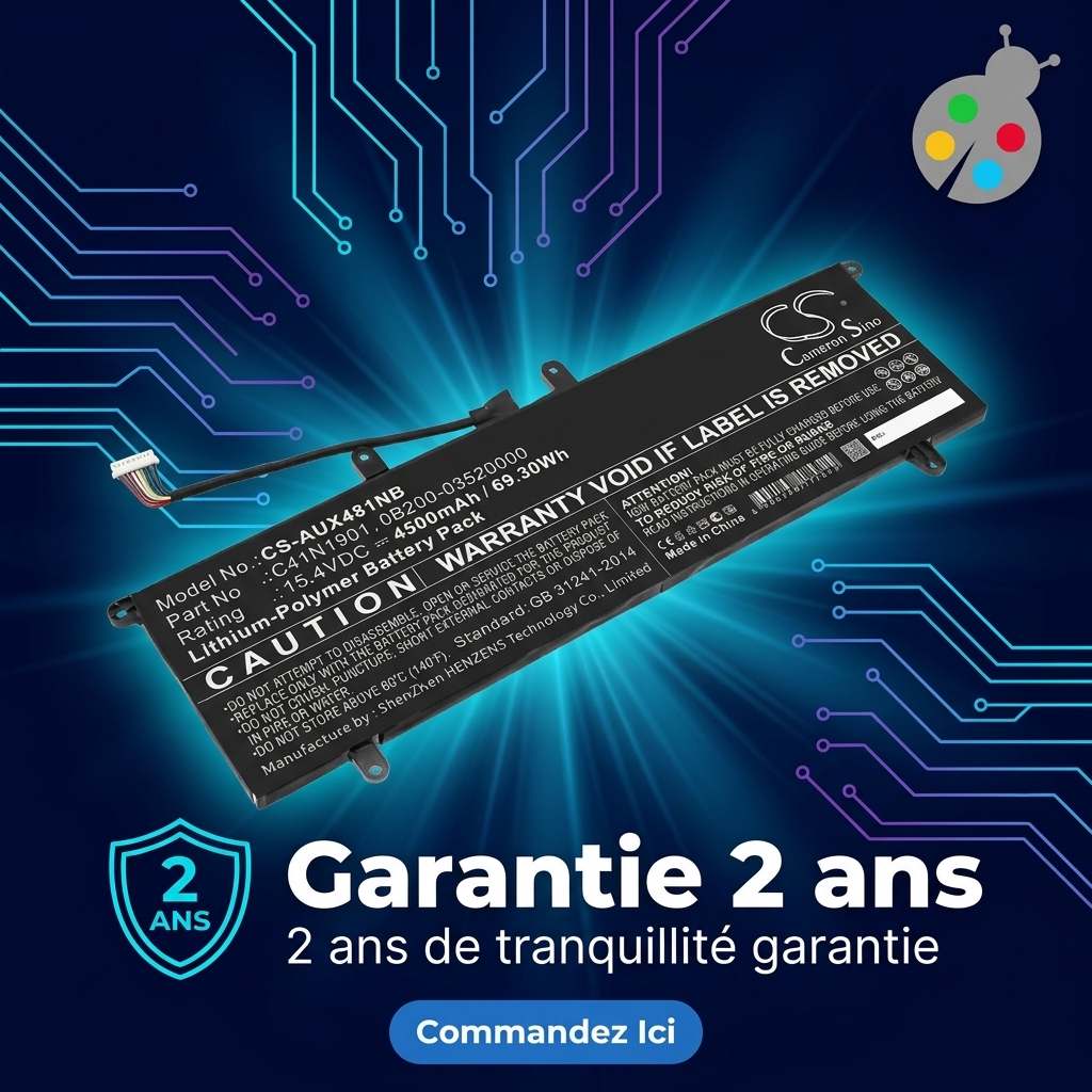 Batterie ordinateur portable asus zenbook ux481fl bp1505t