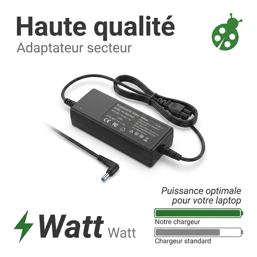 Chargeur ordinateur portable dell inspiron p35e001