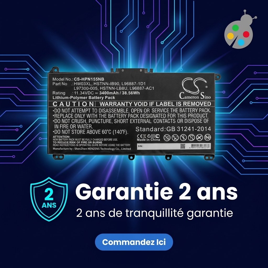 Batterie ordinateur portable hp pavilion 15 eg0xxx