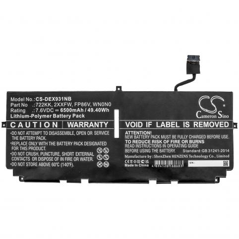 Batterie ordinateur portable dell xps 13 9300 i5 fhd