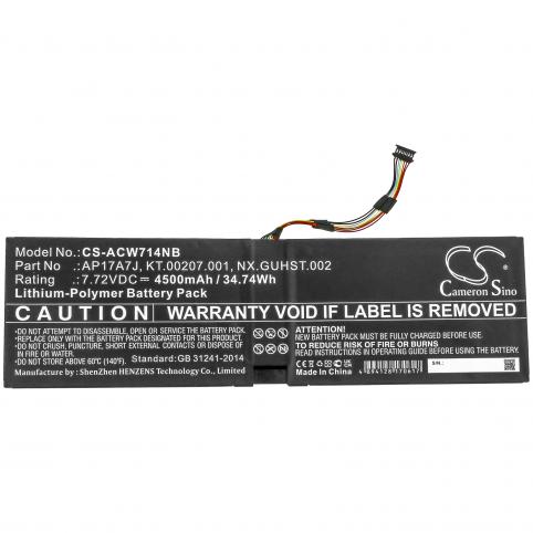 Batterie ordinateur portable acer swift 7 sf714 51t m1k6