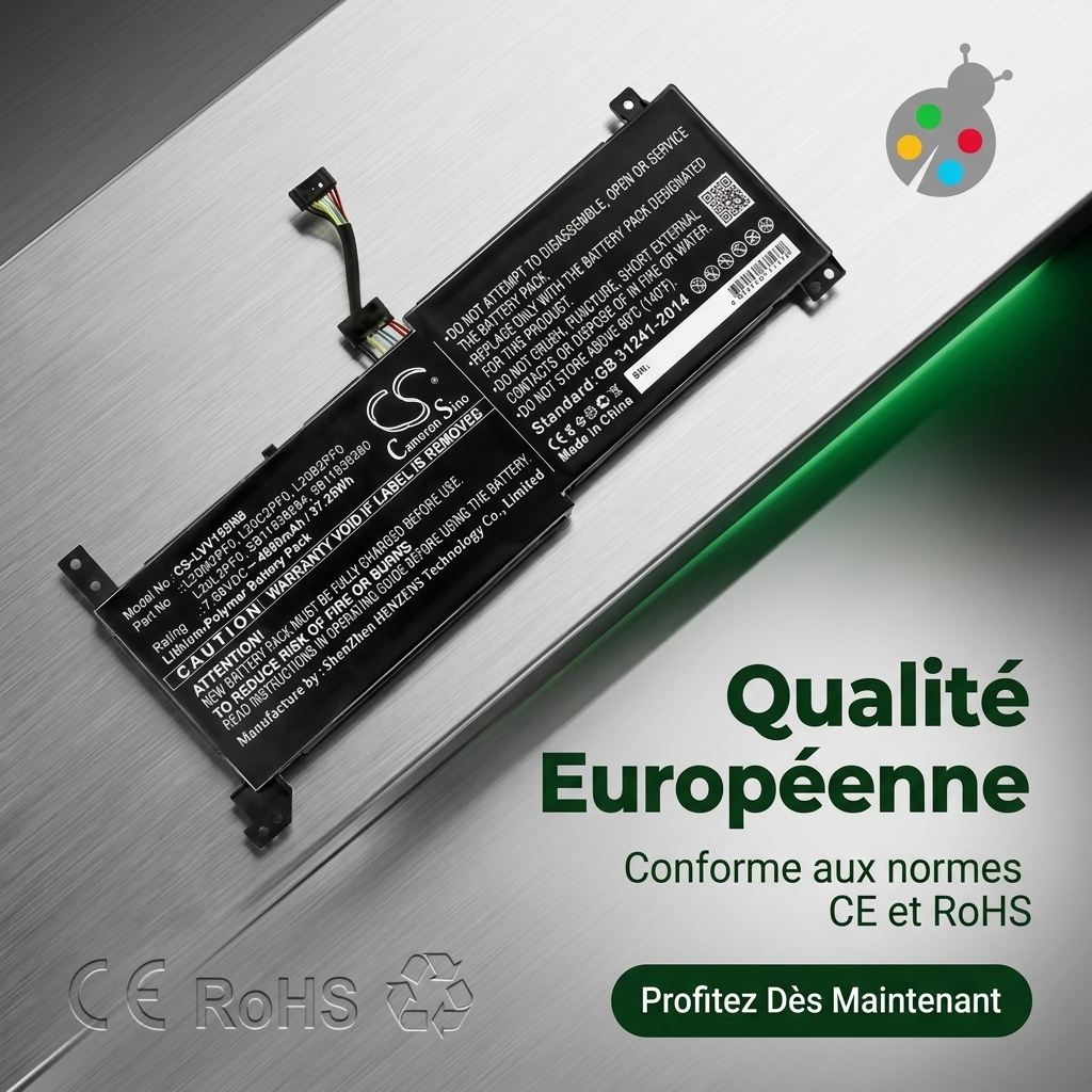 Batterie ordinateur portable lenovo v14 g2 itl(82nm)