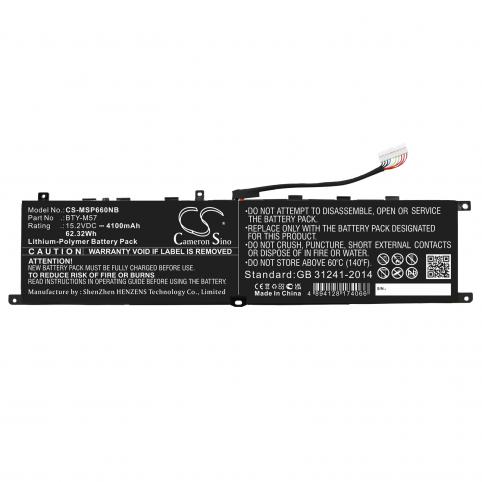 Batterie ordinateur portable msi gp76