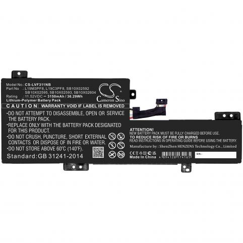 Batterie ordinateur portable lenovo ideapad flex 3 11igl05 82b20016ph