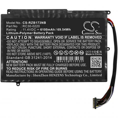 Batterie ordinateur portable razer blade pro 17 2019 4k uhd