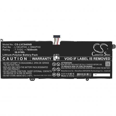 Batterie ordinateur portable lenovo yoga c940 14iil 81q9000mus