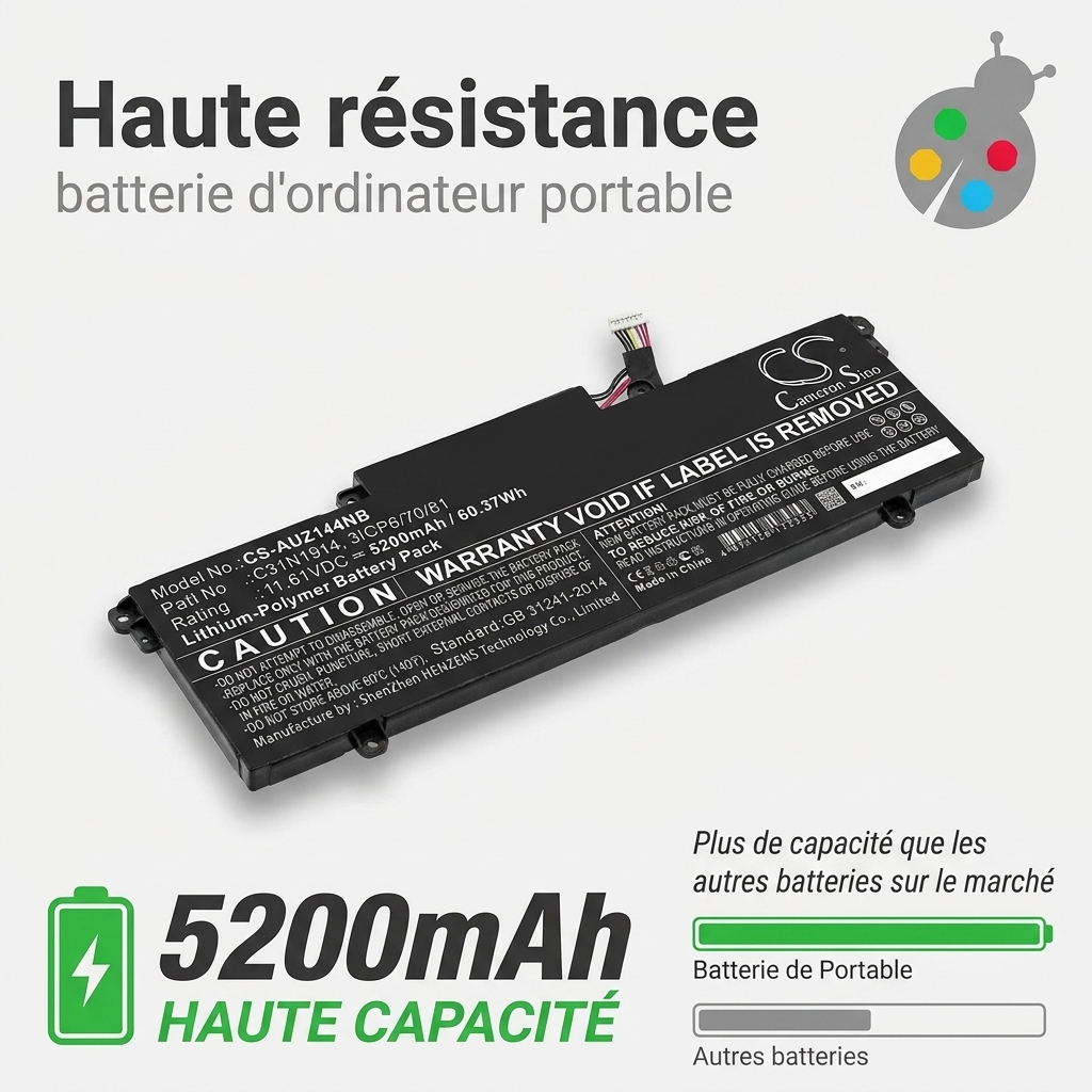 Batterie ordinateur portable asus zenbook 14 ultralight ux435eal