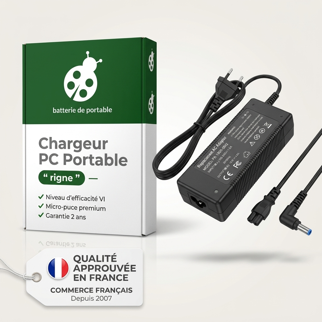 Chargeur ordinateur portable hp  pavilion 15 bw0xx i3