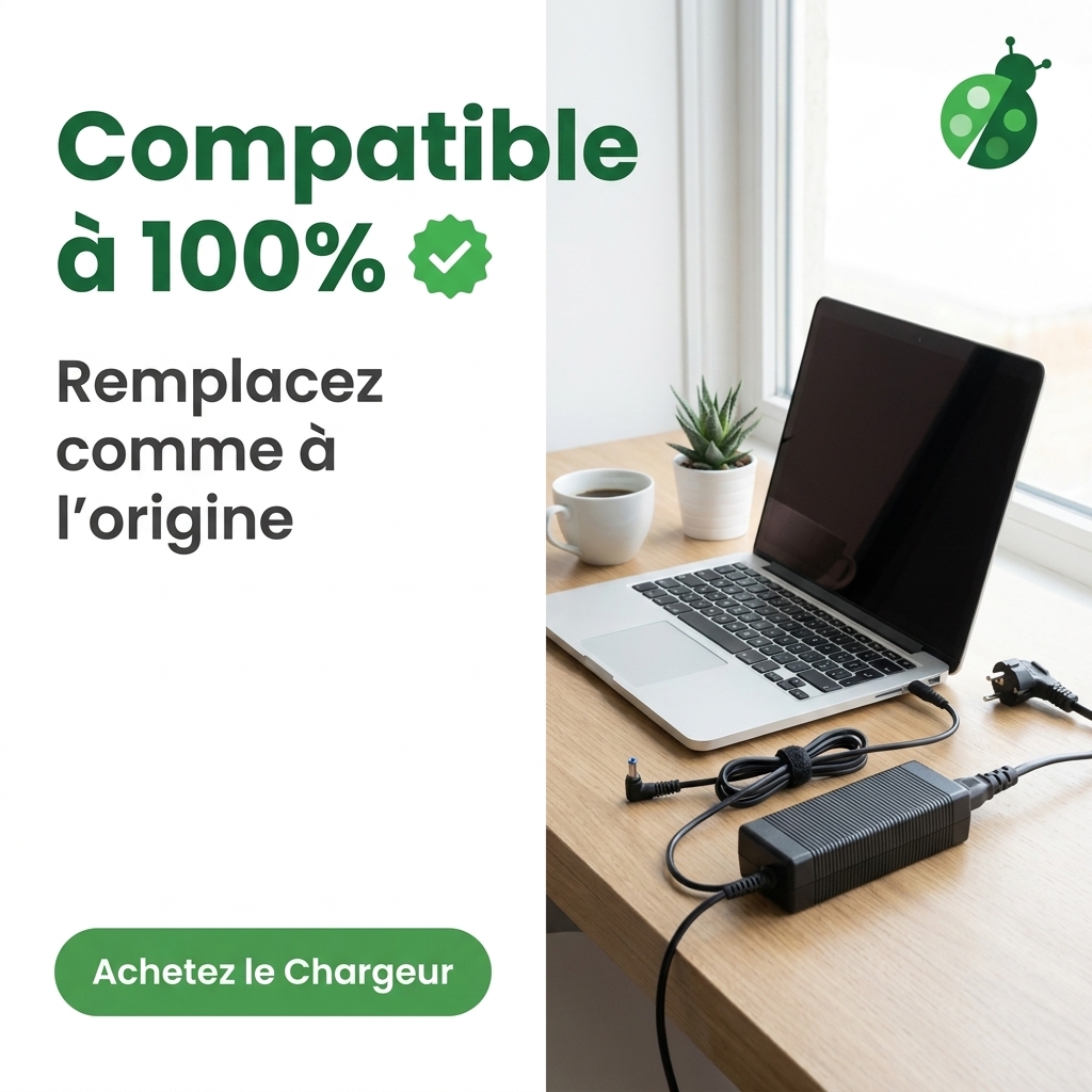 Chargeur ordinateur portable hp  pavilion 15 bw0xx i3