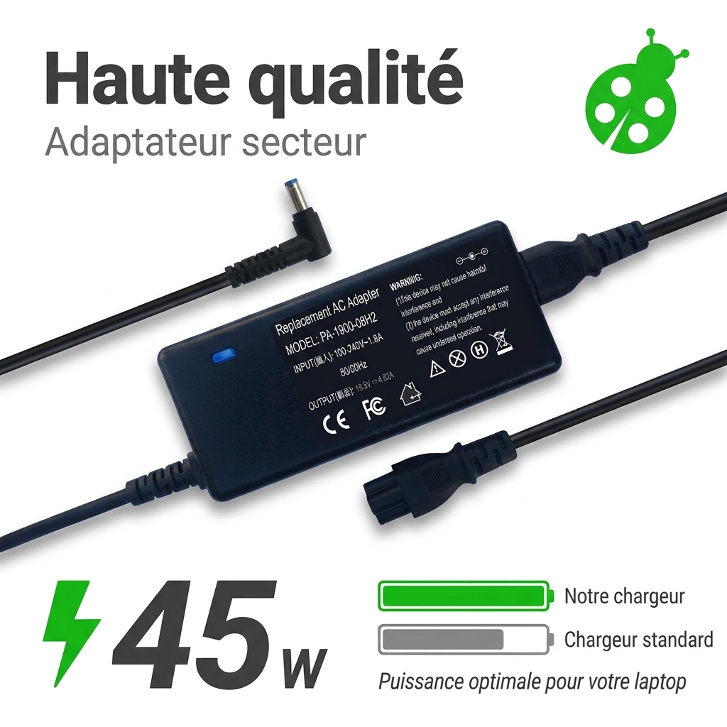 Chargeur ordinateur portable hp  probook 450 g8 notebook pc