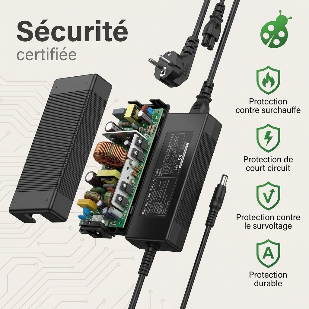 Chargeur ordinateur portable dell inspiron 16 dc16250