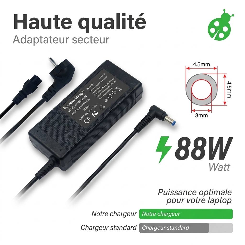 Chargeur ordinateur portable dell inspiron 7706 2 in 1
