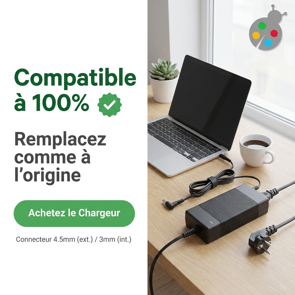 Chargeur ordinateur portable dell inspiron 7706 2 in 1