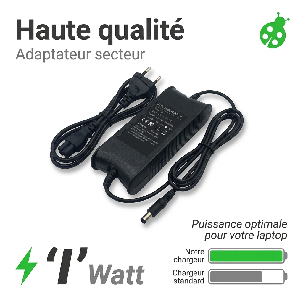 Chargeur ordinateur portable dell latitude e5480