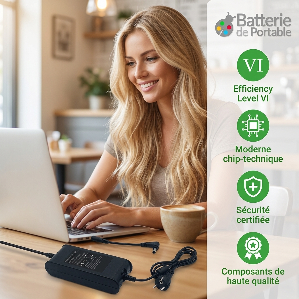 Chargeur ordinateur portable dell latitude e5480
