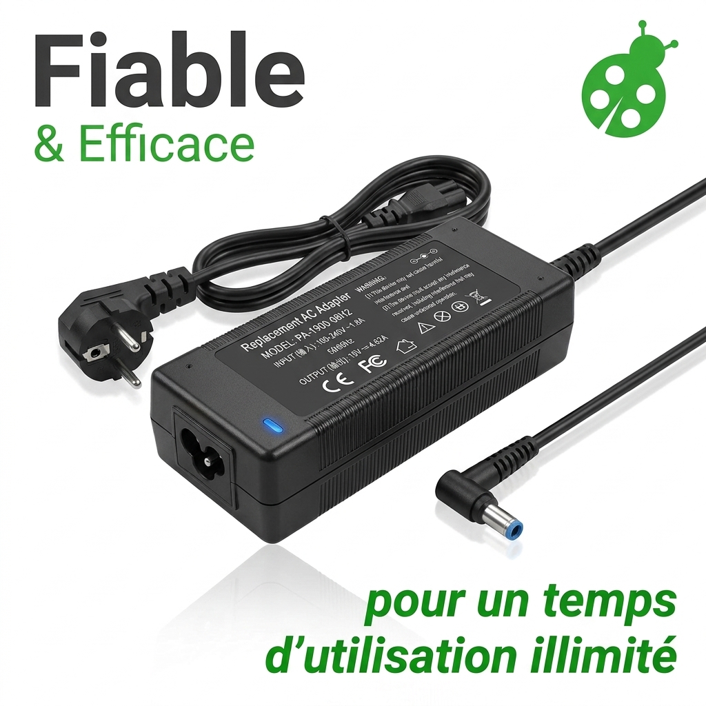 Chargeur ordinateur portable hp  pavilion 15 da0008ca