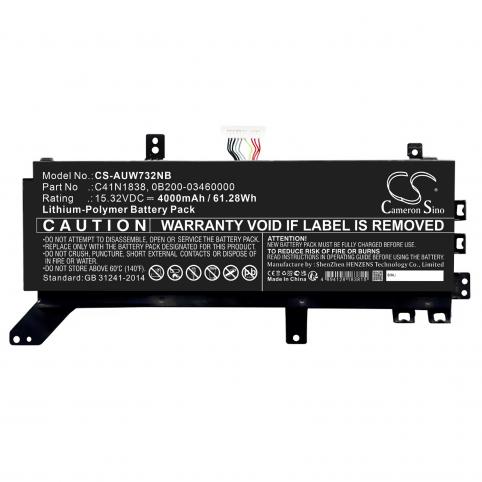 Batterie ordinateur portable asus proart studiobook pro x