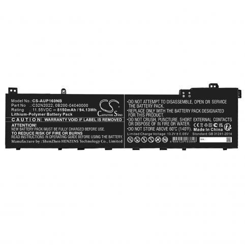Batterie ordinateur portable asus zenbook pro 15 oled um535q