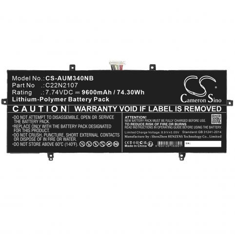 Batterie ordinateur portable asus zenbook 14 oled um3402ya kp095w