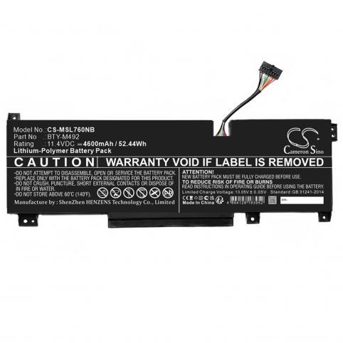 Batterie  msi bty m492 connecteur noir