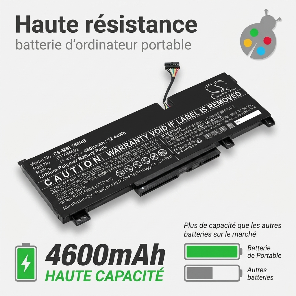 Batterie ordinateur portable msi katana gf66 11ud