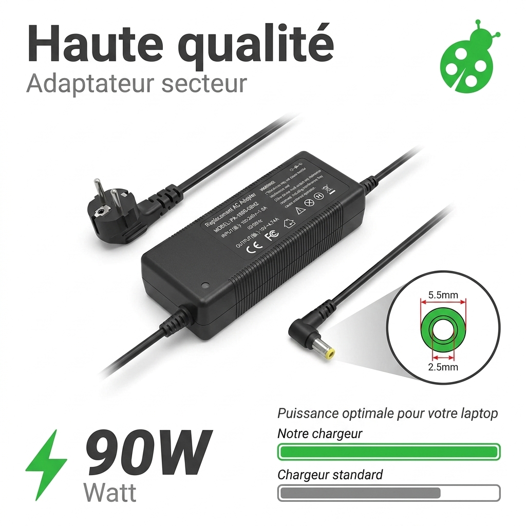 Chargeur ordinateur portable essentielb smart mouv 1504