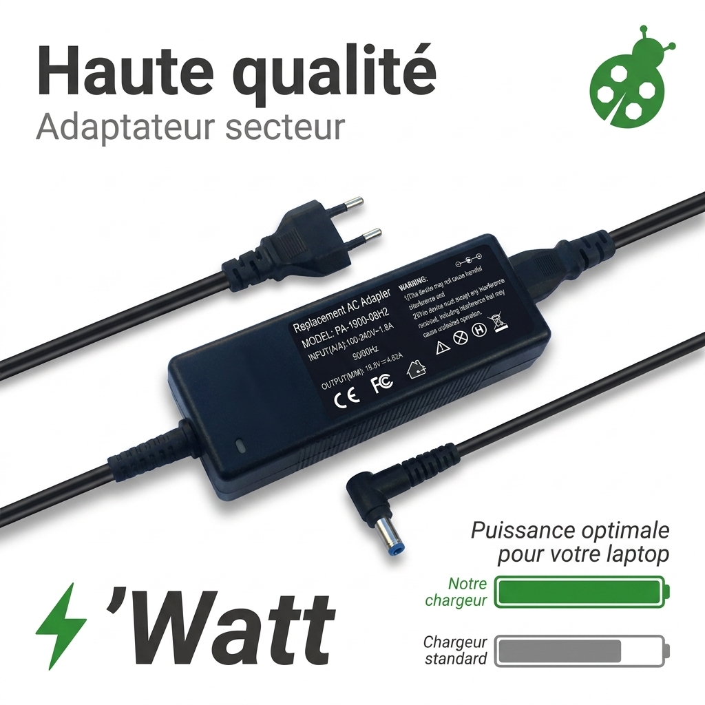 Chargeur ordinateur portable hp  notebook 15