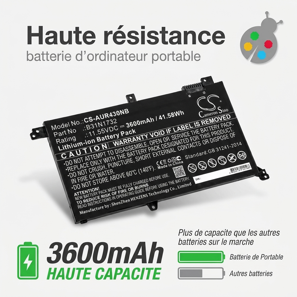 Batterie ordinateur portable asus fx571li