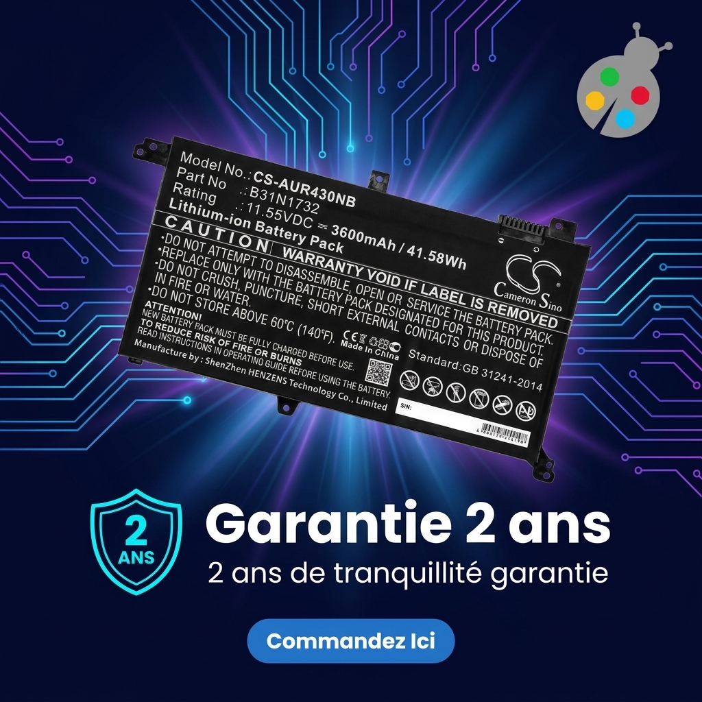 Batterie ordinateur portable asus fx571li