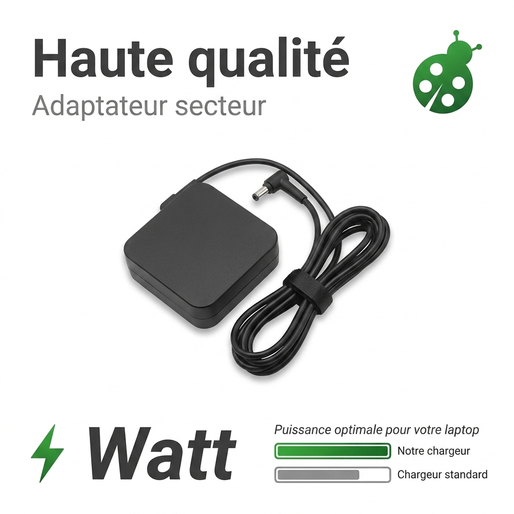 Chargeur ordinateur portable asus expertbook p2 p2451fa i716g256g p1
