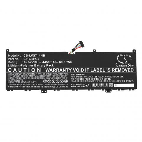 Batterie ordinateur portable lenovo yoga slim 7 pro 14iap7 82sv00b3uk