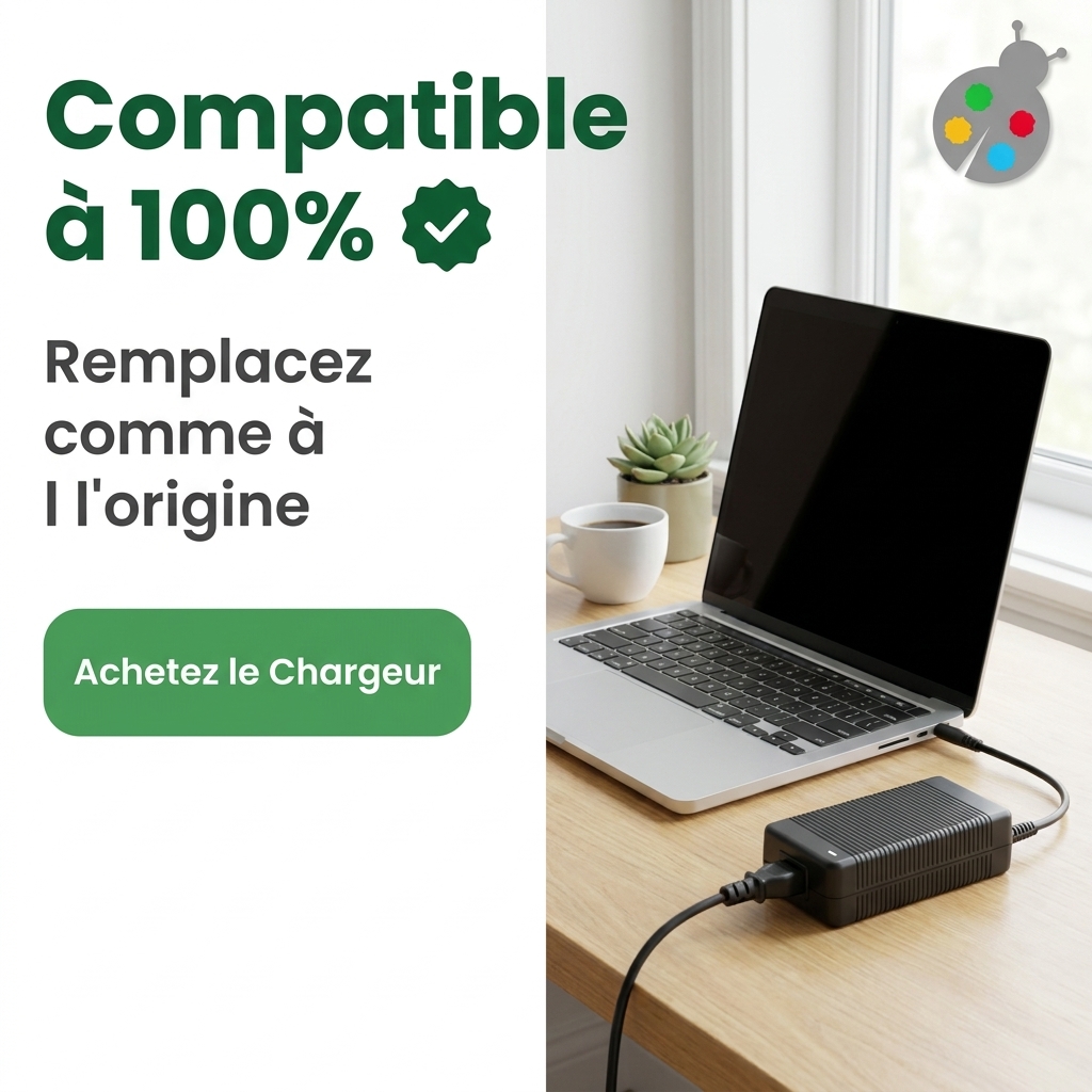 Chargeur ordinateur portable msi modern 15 b7m 063my